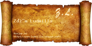 Zám Ludmilla névjegykártya